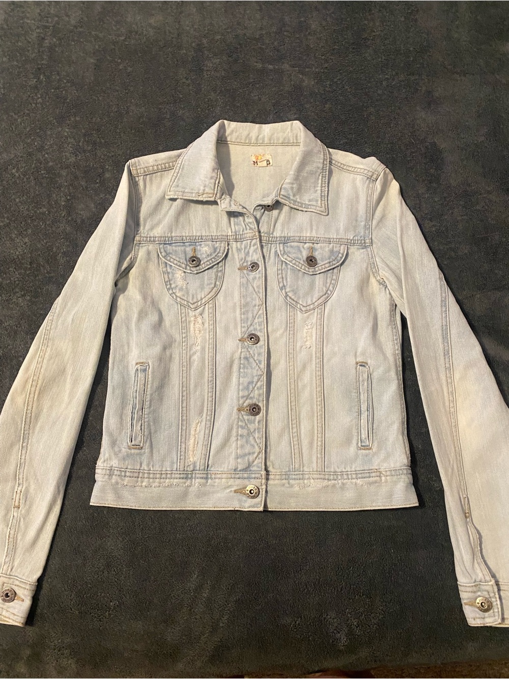 Mudd Light Blue Denim Jean Jacket - Women's Button-Front